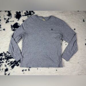 Polo Ralph Lauren Men's Gray Long Sleeve Classic Fit Tee Shirt Size Large